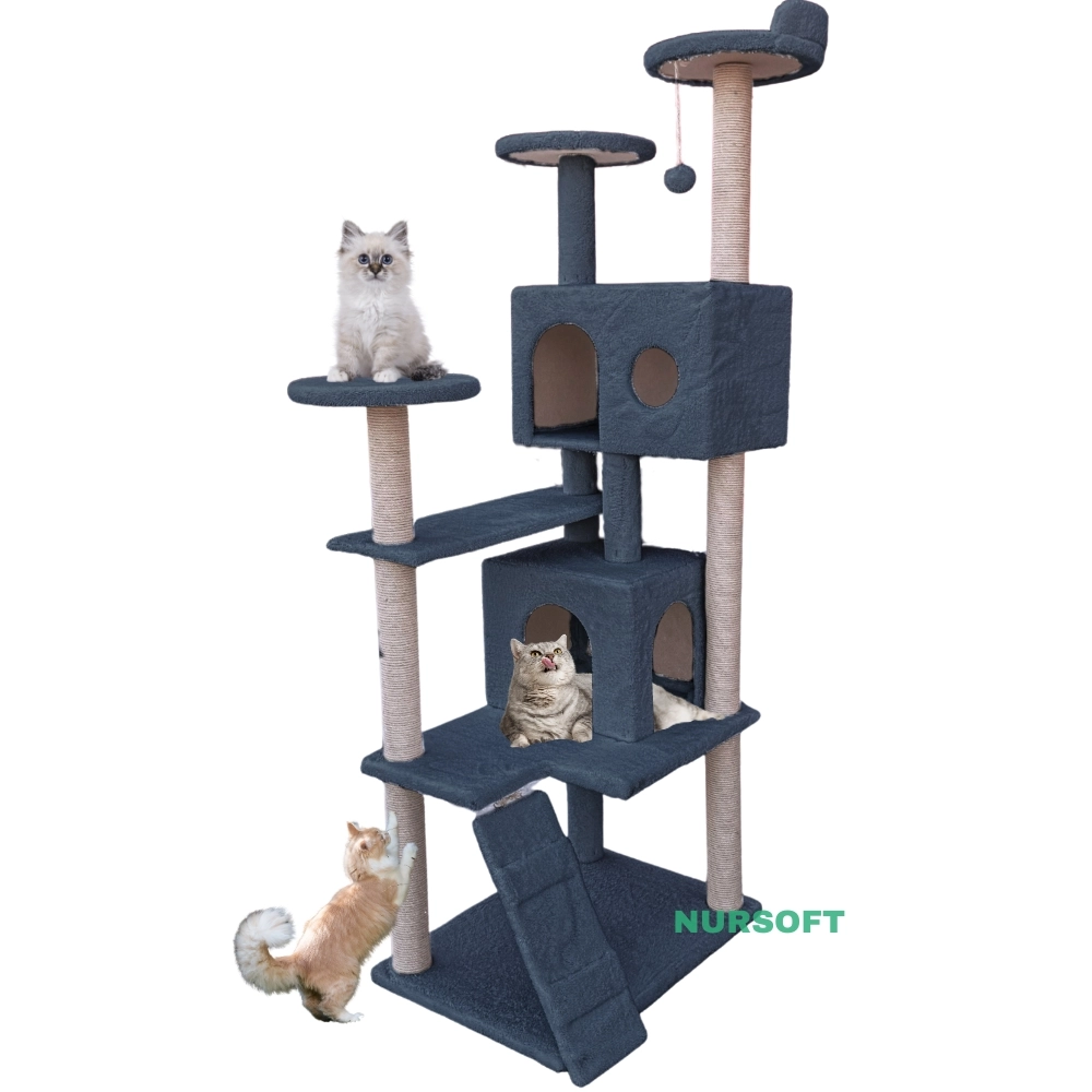 Nursoft Kule Kedi Evi Tırmalama