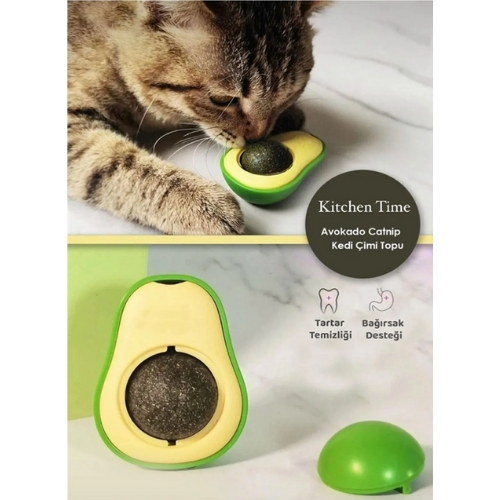 Nursoft Avokado Doğal Catnipli Kedi Yalama Topu