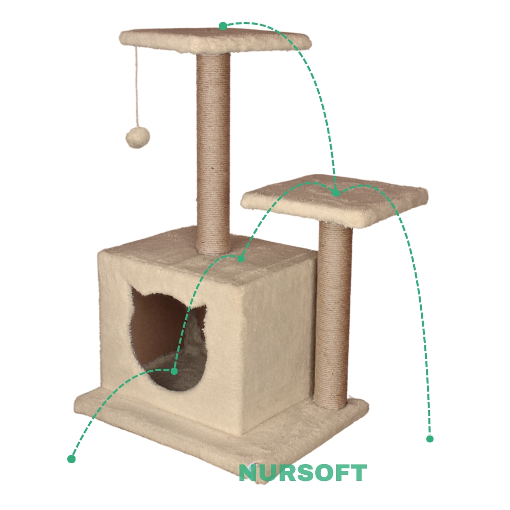 Nursoft Stepli Yuvalı Kedi Tırmalaması (Kedi Görünümlü) NR-0038