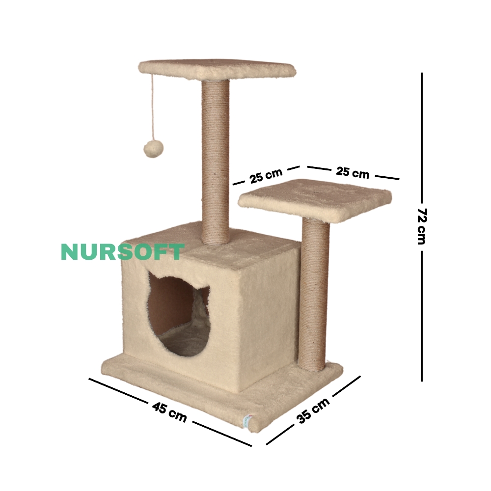 Nursoft Stepli Yuvalı Kedi Tırmalaması (Kedi Görünümlü) NR-0038
