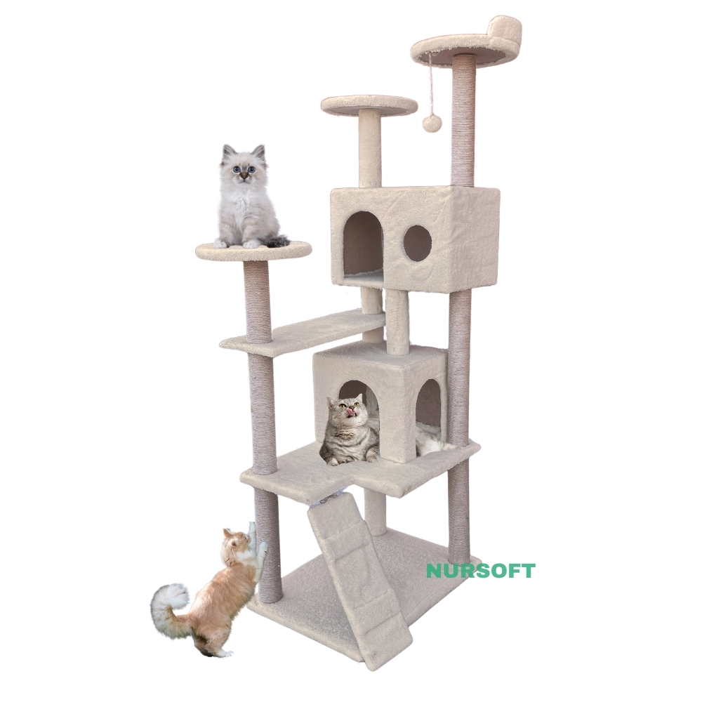 Nursoft Kule Kedi Evi Tırmalama 