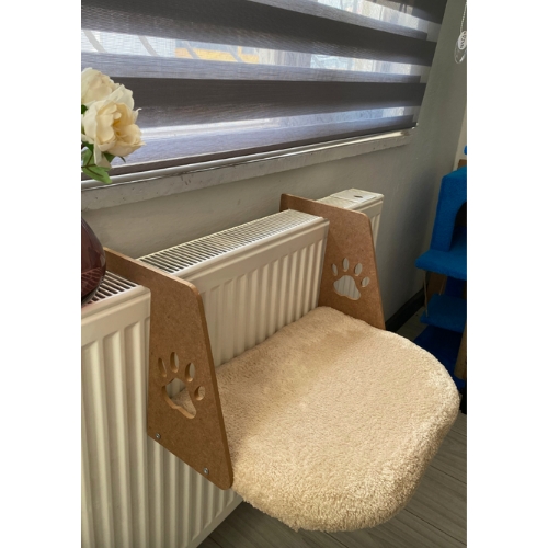 Nursoft Kalorifer Petek Radyatöre Kolay Asılabilen Kedi Köpek Yatağı Peluş