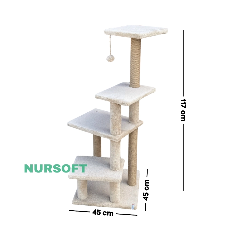 Nursoft Premium Tırmalama Tahtası Çok Katlı Uzun Boy Büyük Boy Kedi Koltuk Tırmalama Koruyucu