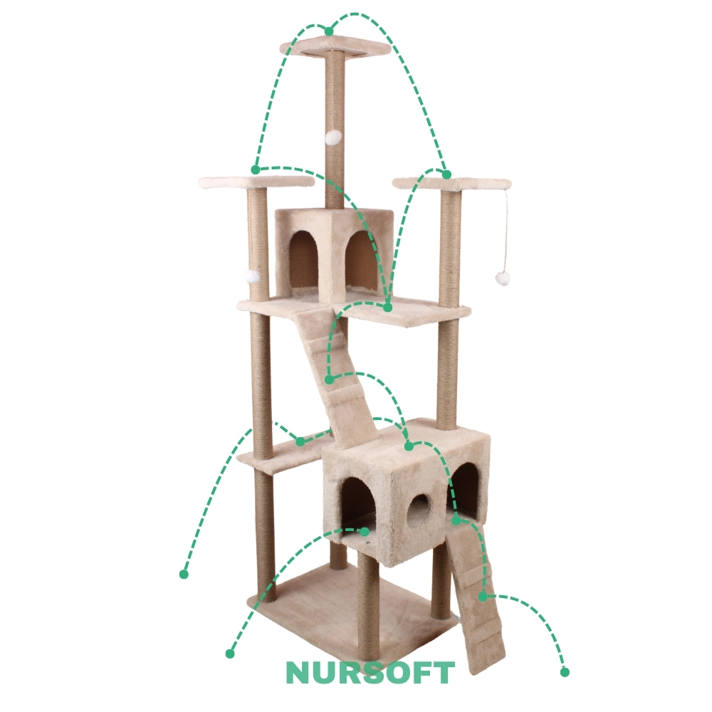 Nursoft Residence Kedi Tırmalama Evi NR-0035