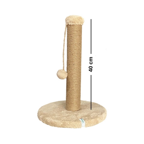 Nursoft Yuvarlak Ponponlu Kedi Tırmalama Direği 42 cm