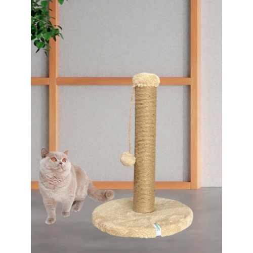 Nursoft Yuvarlak Ponponlu Kedi Tırmalama Direği 52 cm