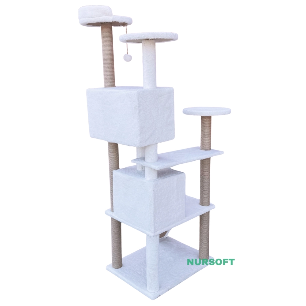 Nursoft Kule Kedi Evi Tırmalama