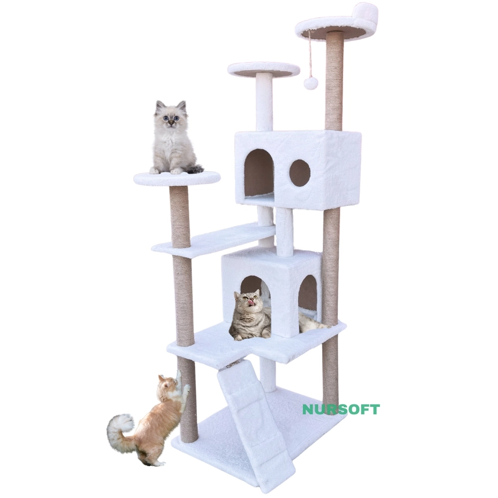 Nursoft Kule Kedi Evi Tırmalama