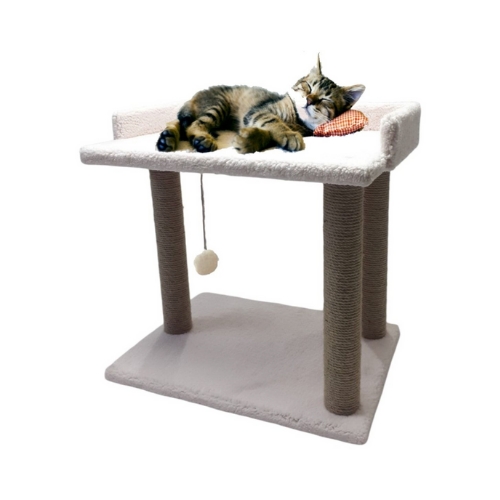 Nursoft Teraslı Yataklı Ponponlu Kedi Tırmalaması 50 cm