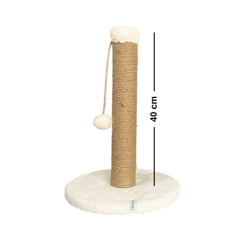 Nursoft Yuvarlak Ponponlu Kedi Tırmalama Direği 42 cm