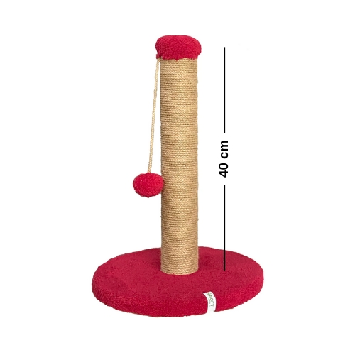 Nursoft Yuvarlak Ponponlu Kedi Tırmalama Direği 42 cm