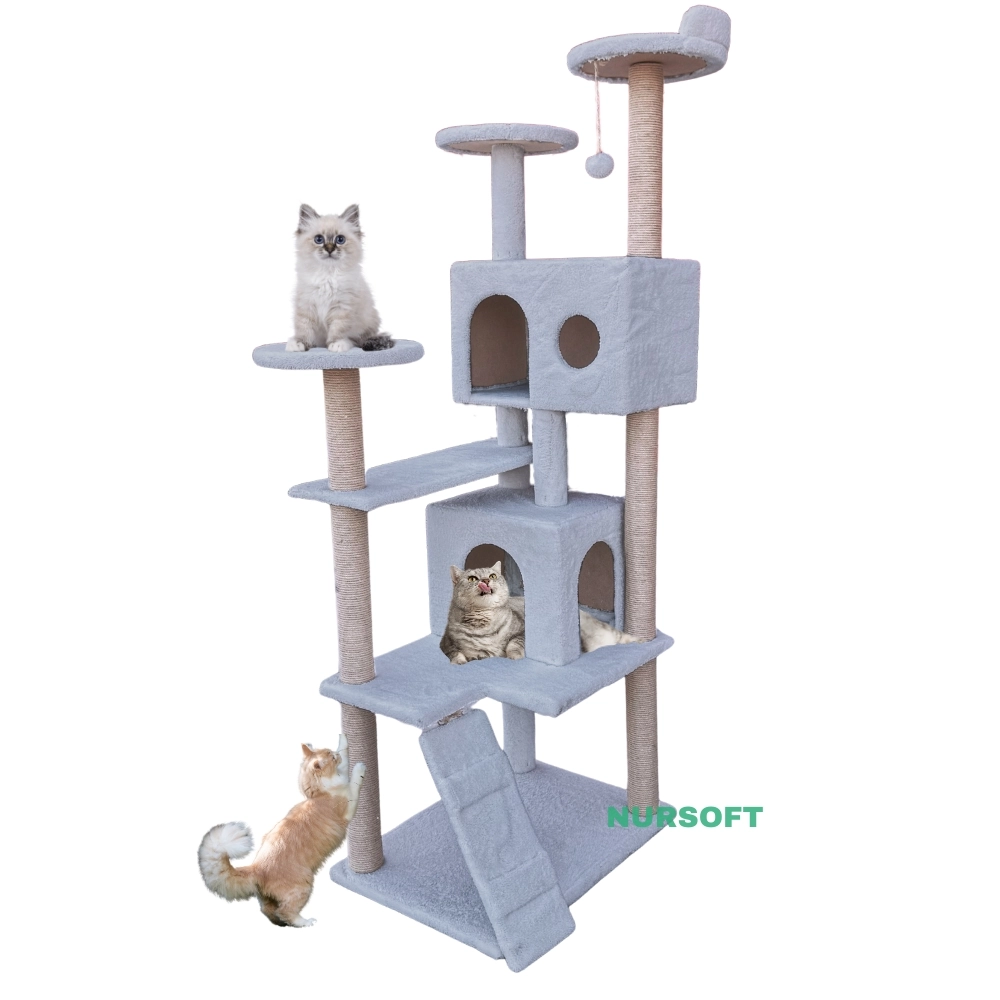 Nursoft Kule Kedi Evi Tırmalama