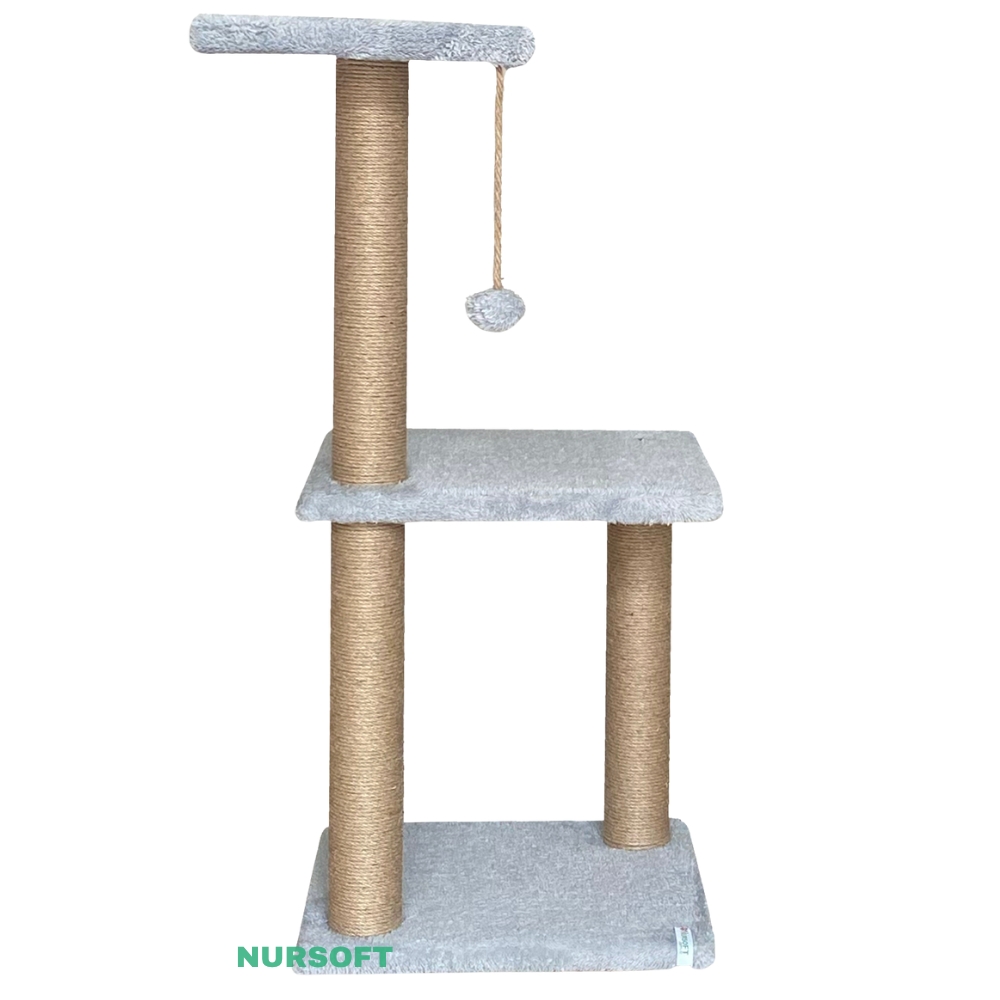 Nursoft Mega Boy Step Kedi Tırmalama Tahtası Gri