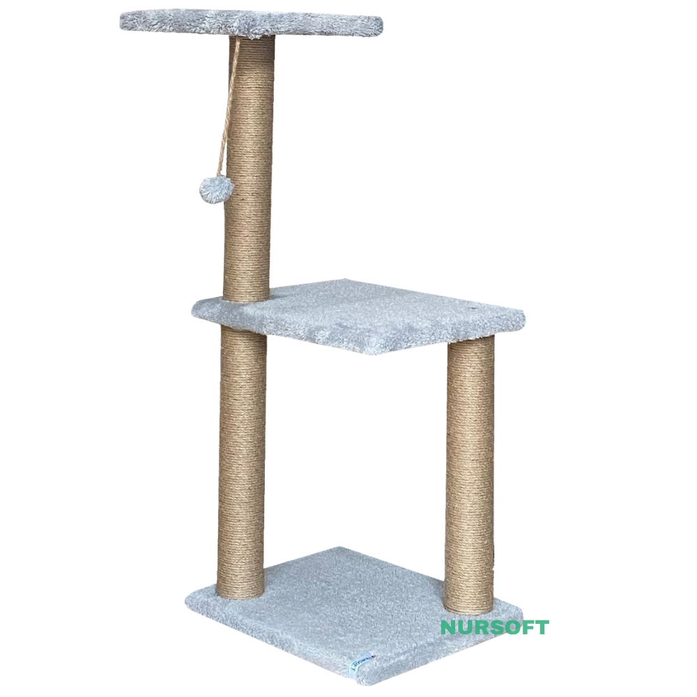 Nursoft Mega Boy Step Kedi Tırmalama Tahtası Gri