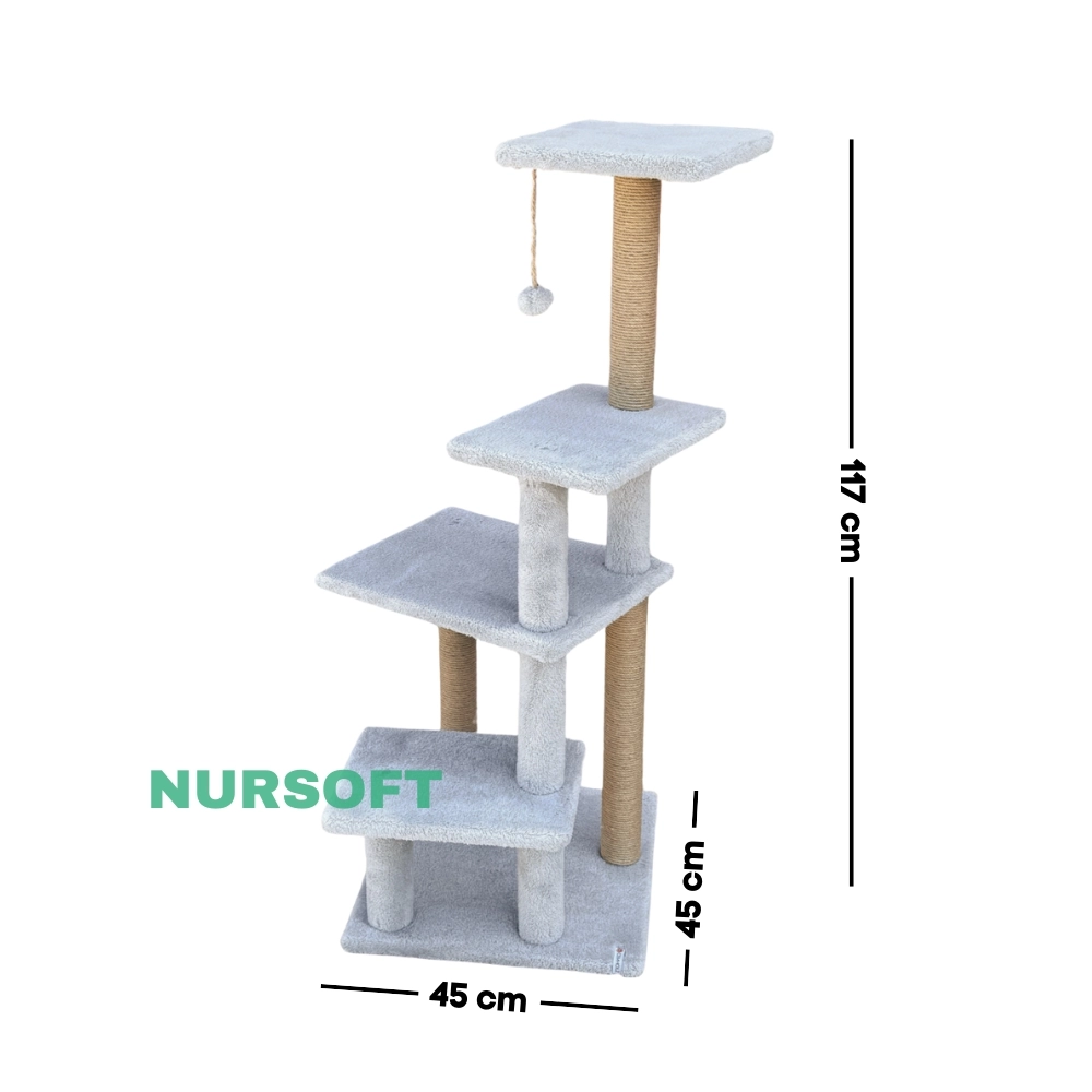 Nursoft Premium Tırmalama Tahtası Çok Katlı Uzun Boy Büyük Boy Kedi Koltuk Tırmalama Koruyucu