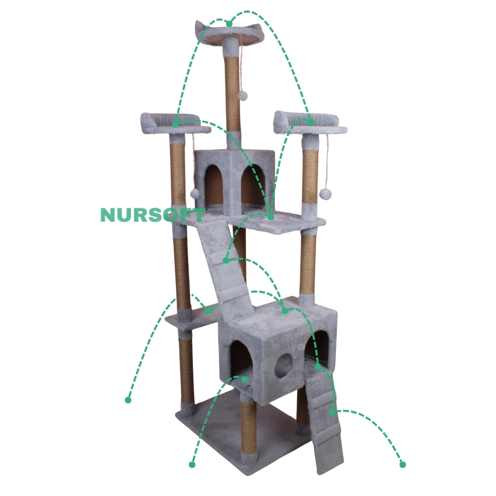 Cat City Kedi Evi Kedi Tırmalama Ve Kedi Oyun Evi