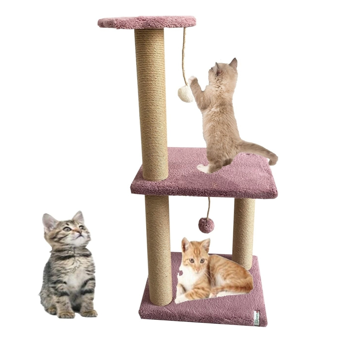 Nursoft İki Katlı Özel Tasarım Kedi Tırmalama Tahtası
