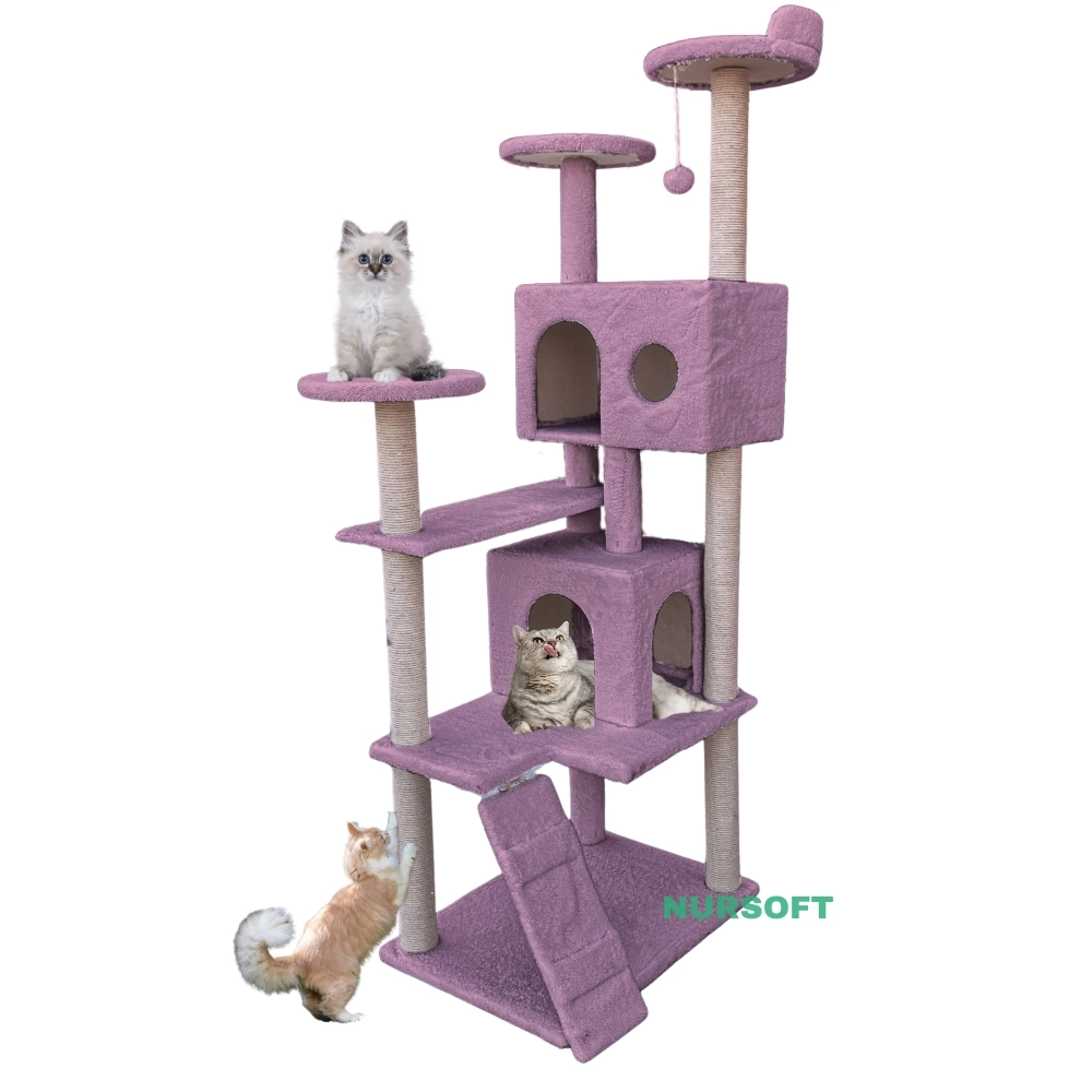 Nursoft Kule Kedi Evi Tırmalama