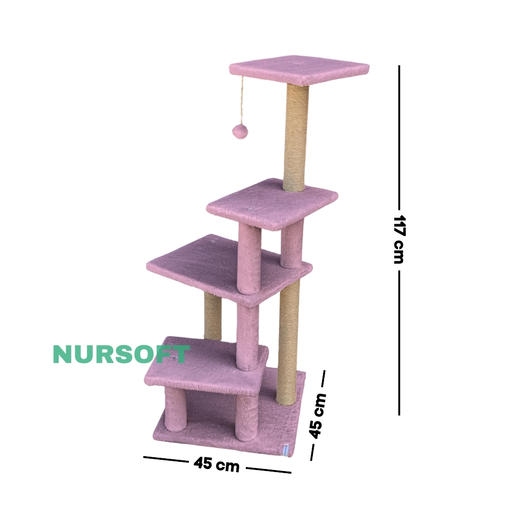 Nursoft Premium Tırmalama Tahtası Çok Katlı Uzun Boy Büyük Boy Kedi Koltuk Tırmalama Koruyucu