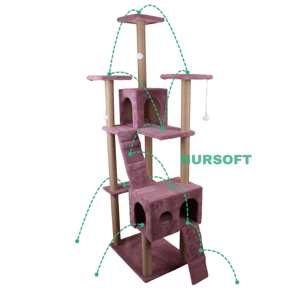 Nursoft Residence Kedi Tırmalama Evi NR-0035