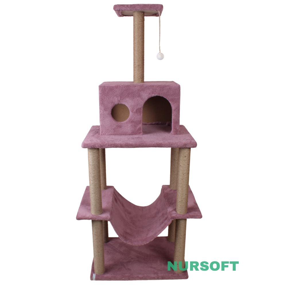 Nursoft Zooplus Tower Xxl Kedi Tırmalama Ve Oyun Evi Platformu