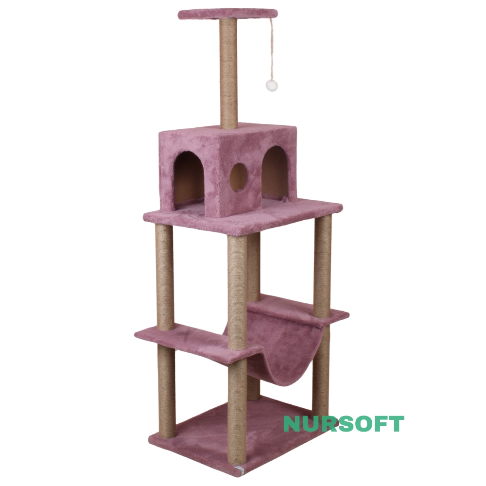 Nursoft Zooplus Tower Xxl Kedi Tırmalama Ve Oyun Evi Platformu