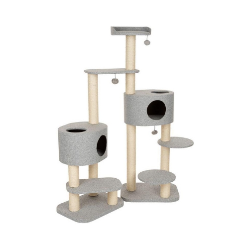 Nursoft İkiz Oval Yuvalı Kedi Tırmalama Evi NRS-002