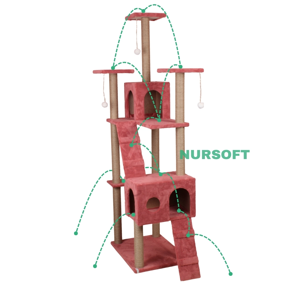 Nursoft Residence Kedi Tırmalama Evi NR-0035