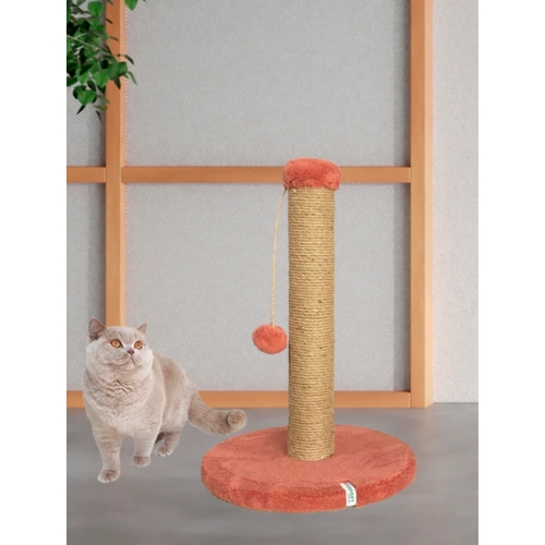Nursoft Yuvarlak Ponponlu Kedi Tırmalama Direği 52 cm