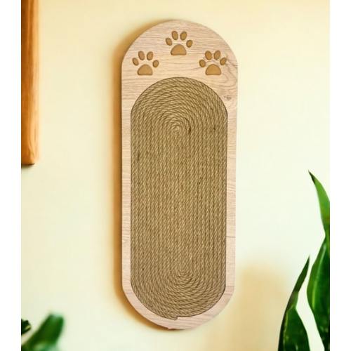 Patili Duvara Monte Edilebilir Ahşap Kedi Tırmalama Tahtası