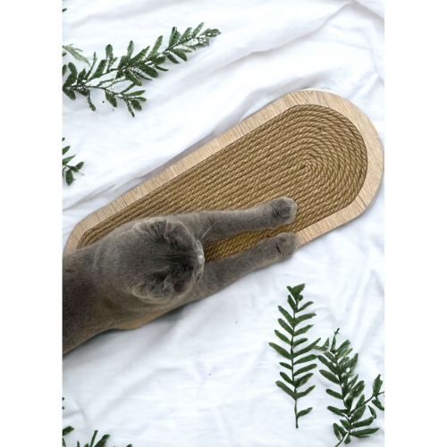 Duvara Monte Edilebilir Ahşap Kedi Tırmalama Tahtası