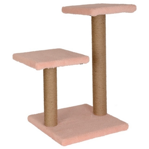 Step Çiftli Kedi Tırmalama Pembe