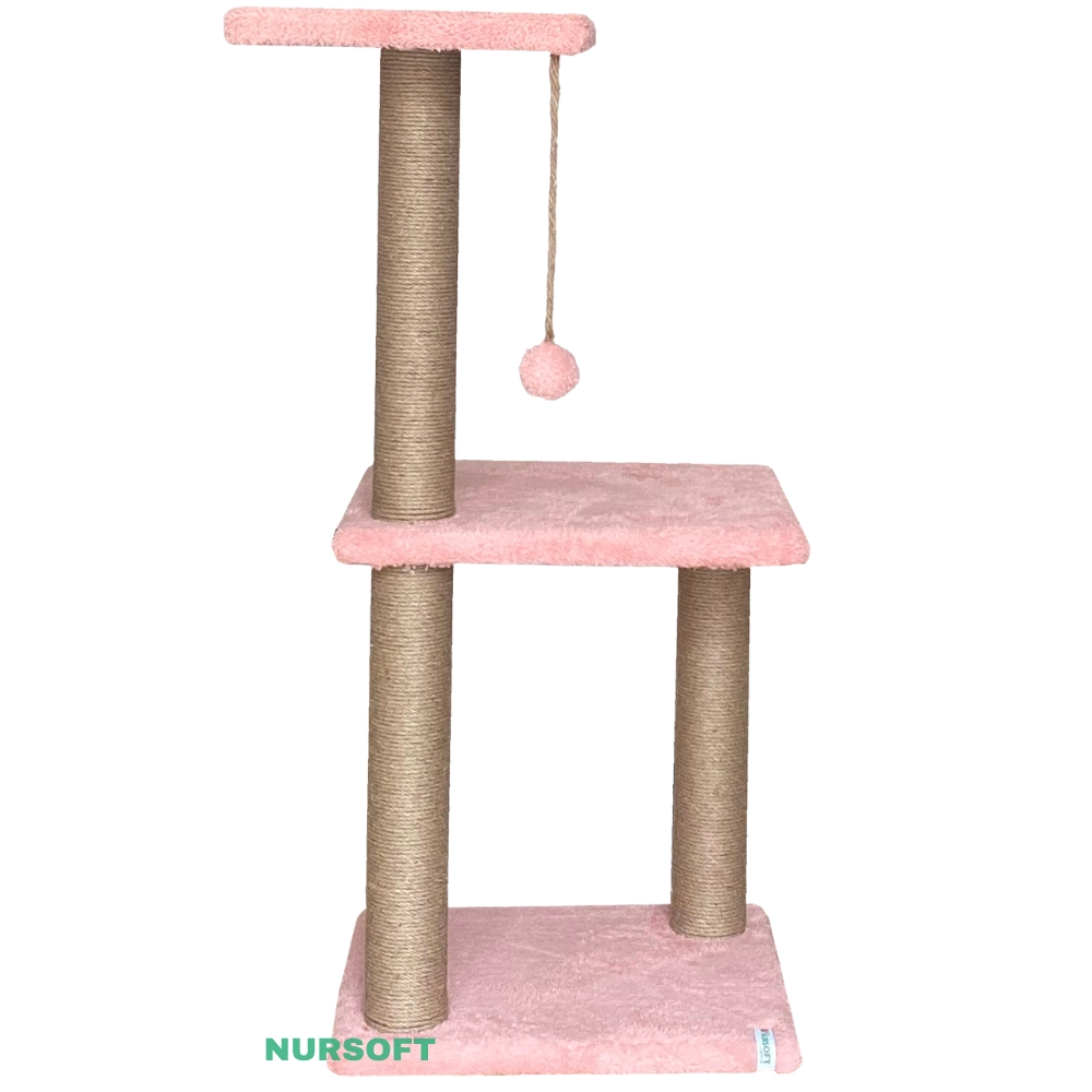 Nursoft Mega Boy Step Kedi Tırmalama Tahtası Toz Pembe