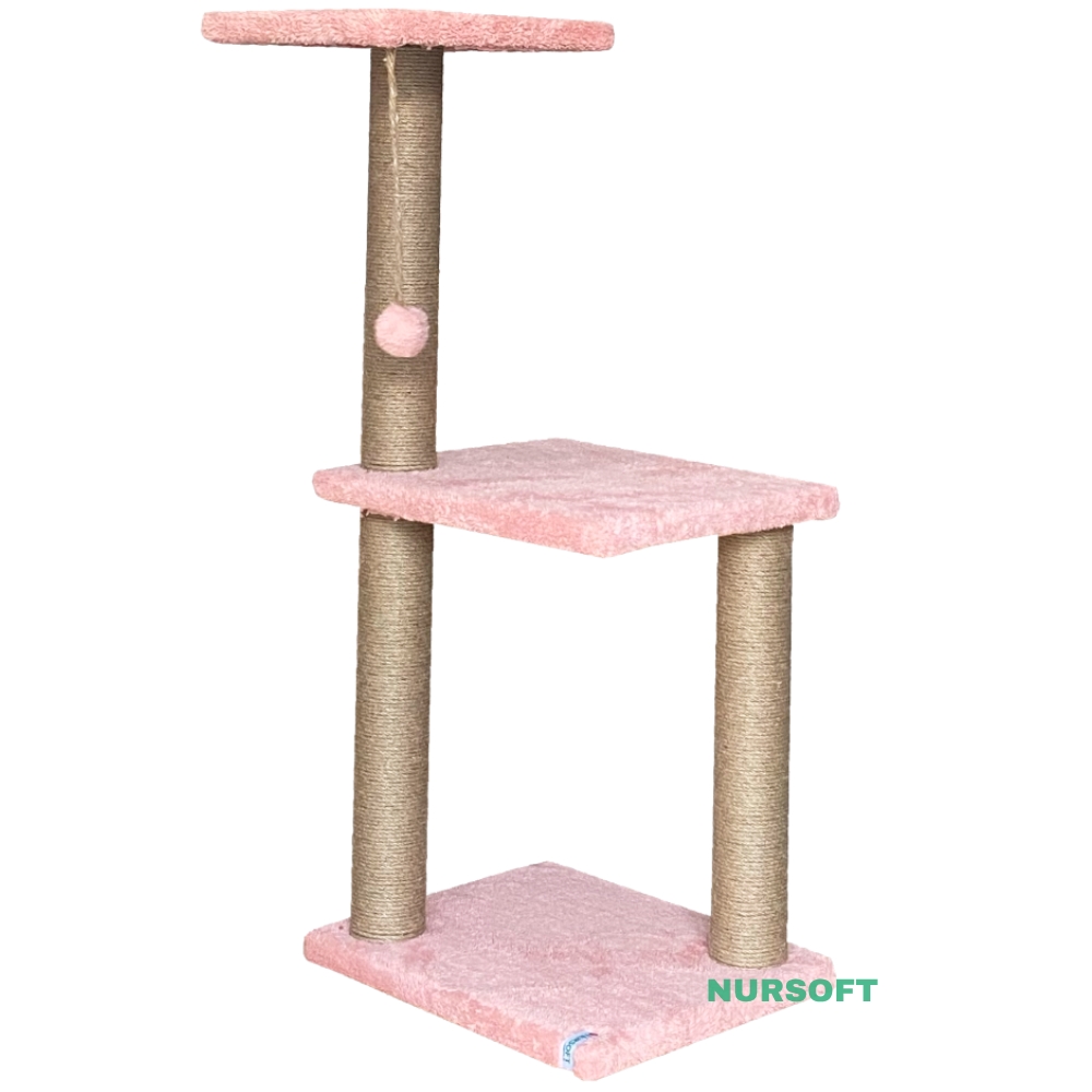 Nursoft Mega Boy Step Kedi Tırmalama Tahtası Toz Pembe