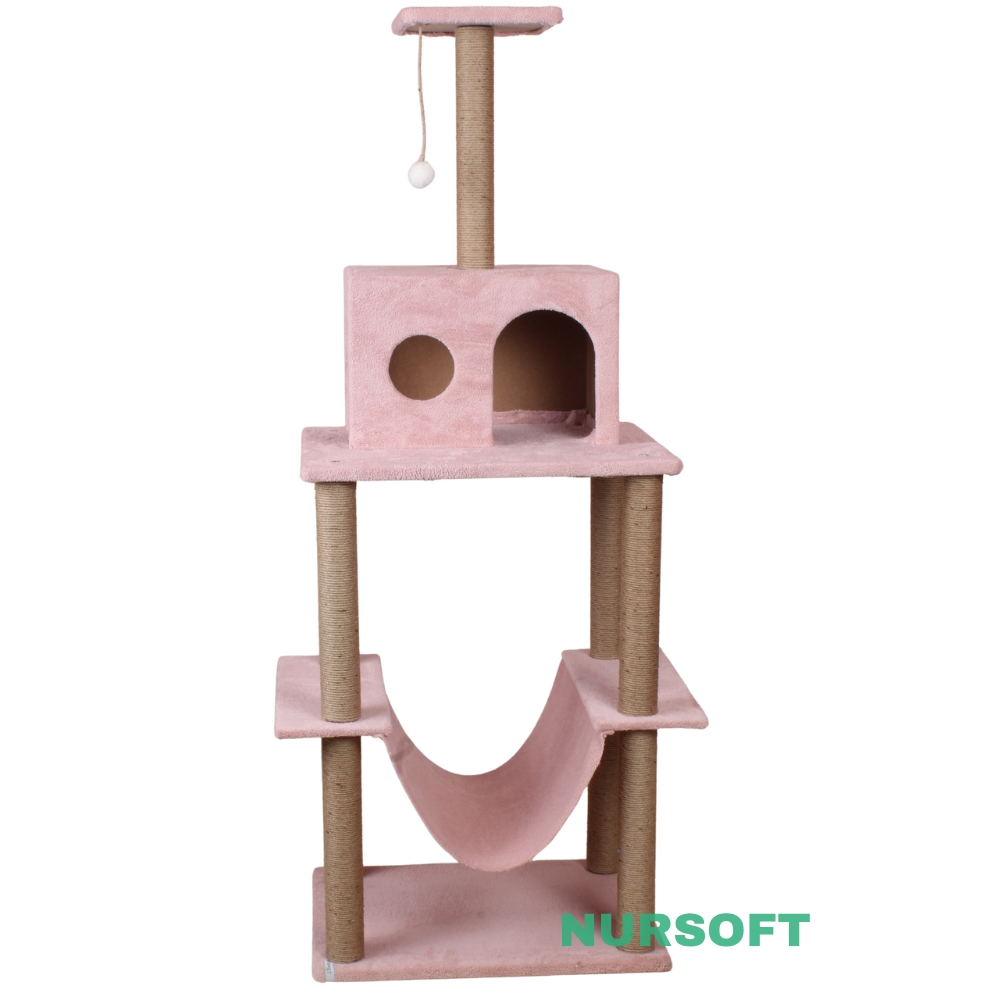 Nursoft Zooplus Tower Xxl Kedi Tırmalama Ve Oyun Evi Platformu