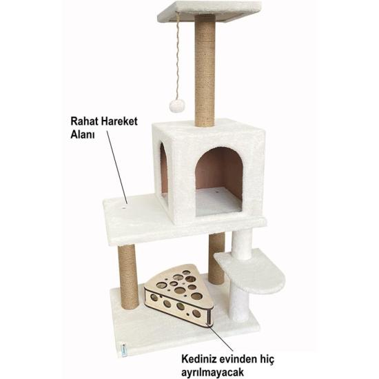 Nursoft Kedi Tırmalama Evi Ve Kedi Oyun Evi NRS-B09