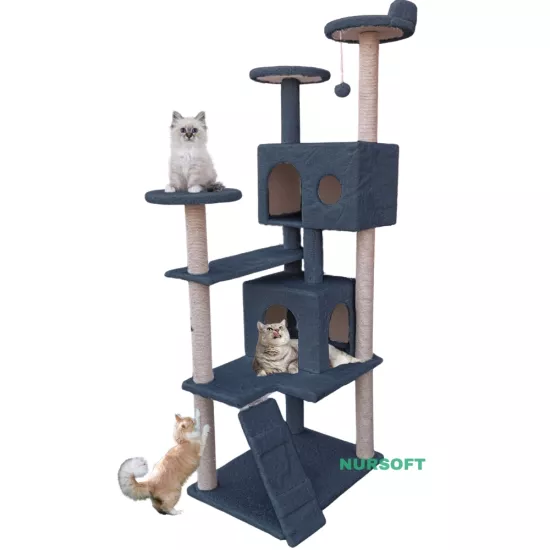 Nursoft Kule Kedi Evi Tırmalama