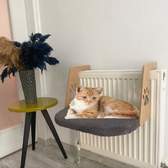 Nursoft Kalorifer Petek Radyatöre Kolay Asılabilen Kedi Köpek Yatağı Peluş