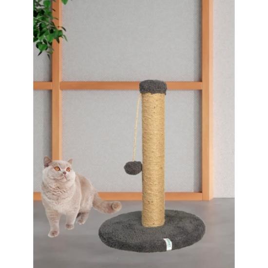 Nursoft Yuvarlak Ponponlu Kedi Tırmalama Direği 52 cm