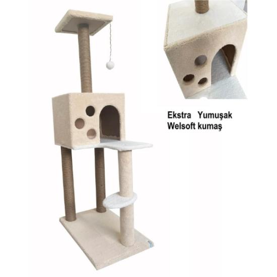 Nursoft Kedi Tırmalama Evi / Kedi Oyun Evi