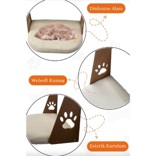 Nursoft Kalorifer Petek Radyatöre Kolay Asılabilen Kedi Köpek Yatağı Peluş