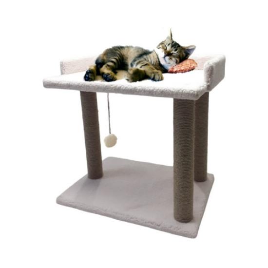 Nursoft Teraslı Yataklı Ponponlu Kedi Tırmalaması 50 cm