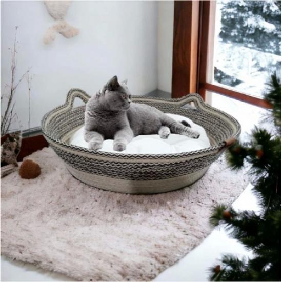 Nursoft 40 Cm Elyaflı Kedi Yatağı