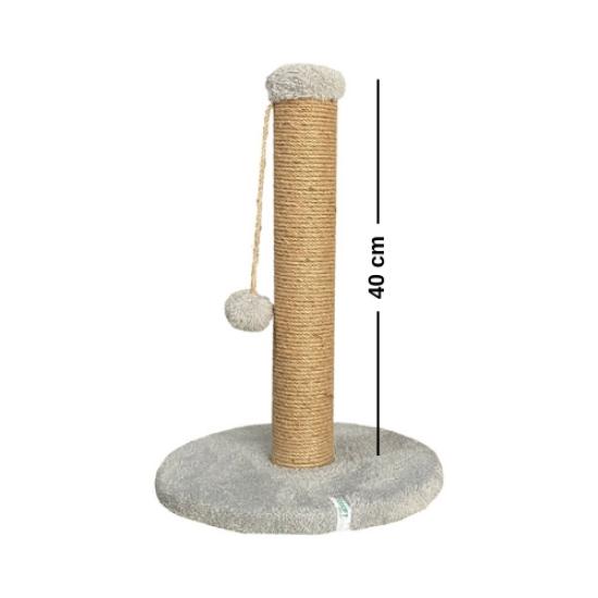 Nursoft Yuvarlak Ponponlu Kedi Tırmalama Direği 42 cm