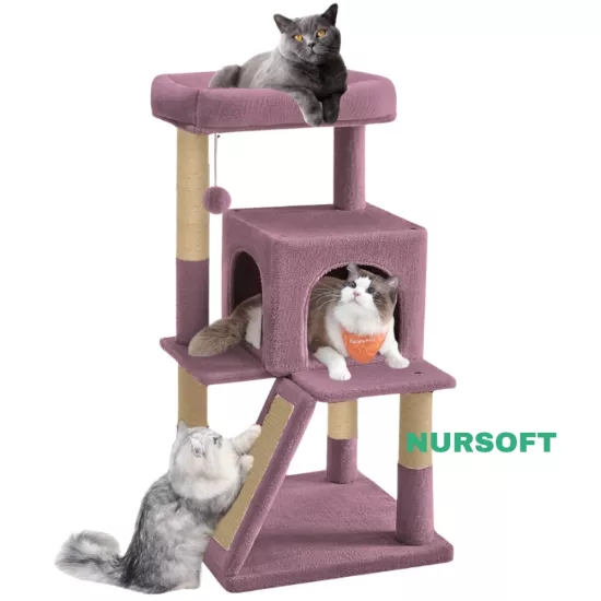 Nursoft Teraslı Dekoratif Kedi Tırmalama Evi