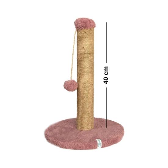 Nursoft Yuvarlak Ponponlu Kedi Tırmalama Direği 42 cm