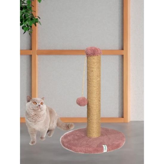 Nursoft Yuvarlak Ponponlu Kedi Tırmalama Direği 52 cm
