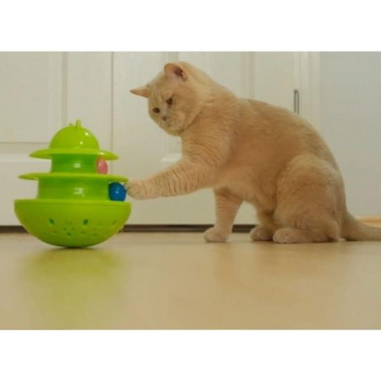 Nursoft Hacıyatmaz 3 Toplu Kedi Oyuncağı ve Ödül Mama Kasesi
