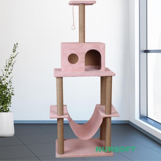 Nursoft Zooplus Tower Xxl Kedi Tırmalama Ve Oyun Evi Platformu