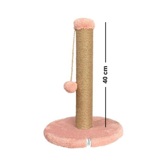 Nursoft Yuvarlak Ponponlu Kedi Tırmalama Direği 42 cm
